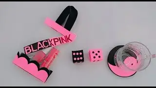 3 DIY BLACKPINK CRAFTS - Gift Bag, Dice & Cup Coaster