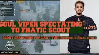 Scout shocked by last two in enemies in Final circle || Viper Spectating to scout