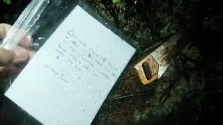 POSSIBLE MURDER WEAPON w/ NOTE FOUND UNDERWATER IN LAKE (I WAS SET UP)