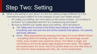Narrative Revision Screencast TWO Exposition and Rising Action