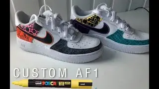 Custom Air Force 1! (Posca Pens) 🎨 👟