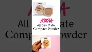 Nykaa All day mate compact powder 🎀 #nykaa#nykaaalldaymattecompact#compactpower#nykaacosmetics
