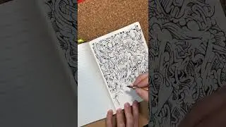 Organic Abstract Timelapse 4/26/23 #arttimelapse #artist #foryou #fountainpen #abstractart