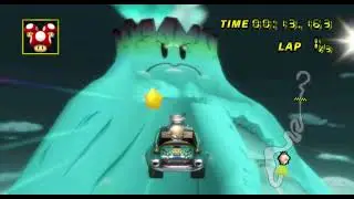 Mario Kart Wii Texture Hack: DK's Icy Mountain v1