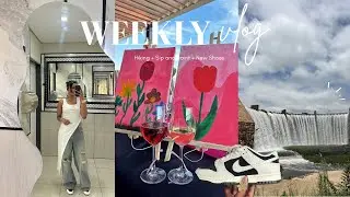 VLOG : I went hiking + sip and paint + I bought new shoes & few days indoor 