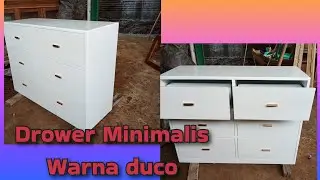 Drower Minimalis Warna Putih, Tempat Penyimpanan Laci Minimalis Duco