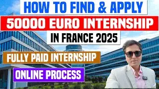 How I got an Internship in France Process 2026 | How to Search & Apply Online | Study in France| Law