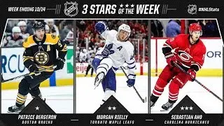 3 Stars of the Week:  Bergeron, Reilly, Aho named 3 Stars of the Week   Oct 15,  2018