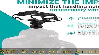 Movo SMM5-B Universal Microphone and Portable Recorder Shock Mount - Fits the Zoom H1n, H2n, H4n, H