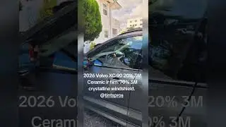 2026 Volvo XC-90 20% 3M Ceramic ir film. 70% 3M crystalline windshield #tintplus #tinting #volvo