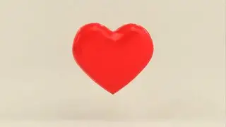 Animated Spinning Heart And Idle Heart Fully Textured Low poly 3D model