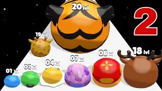 SLIME RUN EVOLUTION 3D - Level 10-20 (Animal Evolution Run) New Update, Max Level, All Gameplays