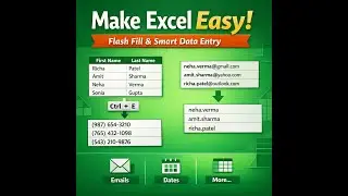 Make Excel Easy &ndash; Flash Fill & Smart Data Entry