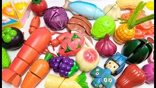Cutting Wooden Fruts and Vegetables | ASMR no Talking