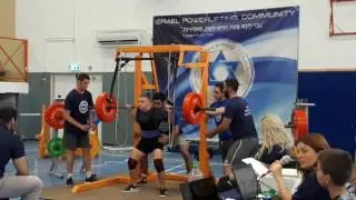 Barel hanuka 175 kg squat world record at GPA