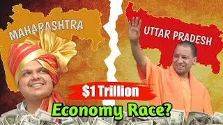 Uttar Pradesh vs Maharashtra 2025 💰 | $1 Trillion Economy Race | Full Comparison 🇮🇳 #GDP #India
