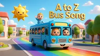 Alphabet Bus Song 🚌| A to Z Phonics for Kids | Wheels on the Bus ABC Version🚌✨