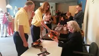 Ricky Skaggs Signs Jacob Austin's Mandolins At Meramec Theater MO