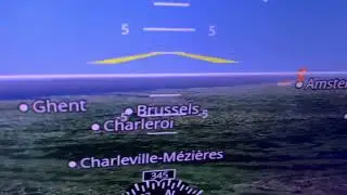 KLM 777 on approach from Accra to Amsterdam part (1)