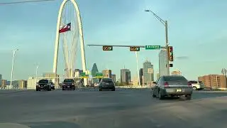 Dallas Texas Sunset Drive ~ Relaxing Downtown