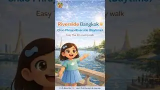 Riverside Bangkok&nbsp;Daytime ☀️ | Learn Easy Thai by the River | Thai for Travelers #shorts