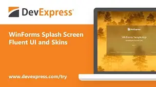 WinForms Splash Screen: Fluent UI and Skins