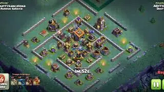 3 stars on max builder base using Hog Glider and Pekka
