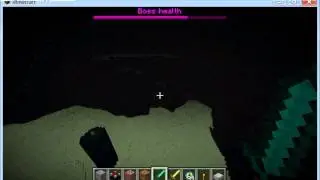 Minecraft Ender Realm and full boss fight.  (starwars music)