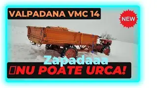 Motoagricolă Valpadana VMC 14 pusă la grea &icirc;ncercare in mijlocul zăpezii❄️ ‼️🙋&zwj;♂️