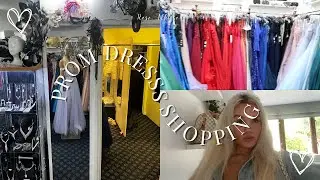 COME PROM DRESS SHOPPING WITH ME!!🤍🛍️