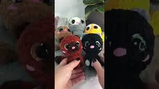 Plush cats #crochet #cutetoy #amigurumi #giftforkids #handmadetoy #cute #handmade #unboxing #cat