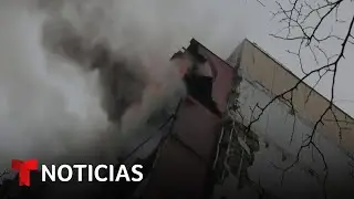 Ataque ruso con drones deja a miles de hogares sin electricidad en Kiev | Noticias Telemundo