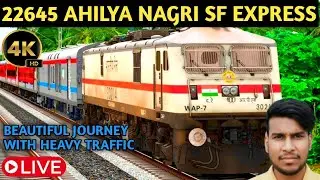 22645 AHILYA NAGRI SF EXPRESS LIVE RAILWORKS..#indianrailways #railworks #gaming #live
