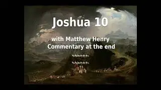 📖🕯 Holy Bible - Joshua 10 with Matthew Henry Commentary at the end.