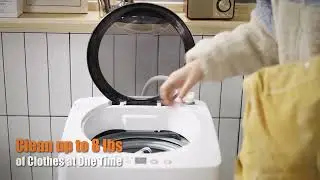 Costway Portable 7.7 lbs Automatic Laundry Washing Machine with Drain Pump