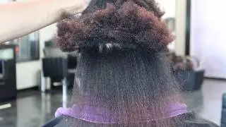How to blow dry thick 4c hair | how to blow out coarse natural hair