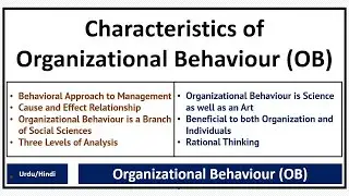 Characteristics of Organizational Behaviour(OB)