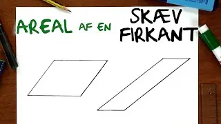 Areal af en SKÆV FIRKANT