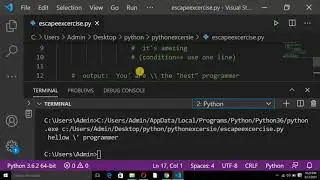 escape sequence exercise in python in Hindi | escape sequence cool exercise