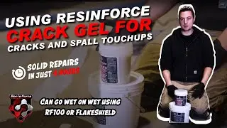 How To Use ResinForce Crack Gel Epoxy Paste For Cracks And Spalls In Concrete.