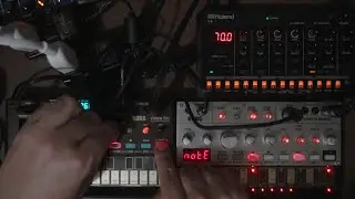 Folding Table Study 013 / KORG volca fm, volca bass and Roland T-8