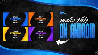 How To Create A Perfect Animated Stream Package On Android | Stream Starting Soon | Ps Touch