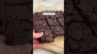 Healthy protein brownies that are vegan, gf, df #shorts