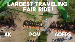 Largest Traveling Fair Ride!!! The King XXL! POV