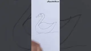 | Duck Drawing Easy With Number 2 | | Easy Drawing | #shorts
