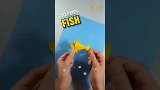 Cute Paper Fish | Easy Origami Fish Tutorial for Kids | Simple Paper Craft 🐟✨| #shorts #origami #diy