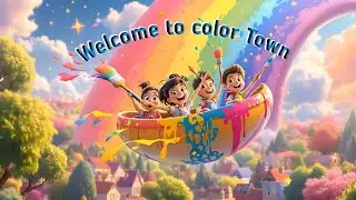 color town/welcome to kids/kid's story time/kid's story/RainbowSong /color noleg/ nursary rming song