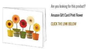 Amazon Gift Card Print Flower