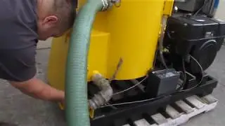 Construction Gas-Powered Extraction Vacuum with Hose 16hp Kohler Engine