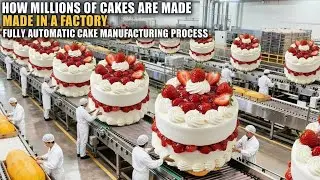 How Millions of Cakes Are Made in a Factory | Fully Automatic Cake Manufacturing Process